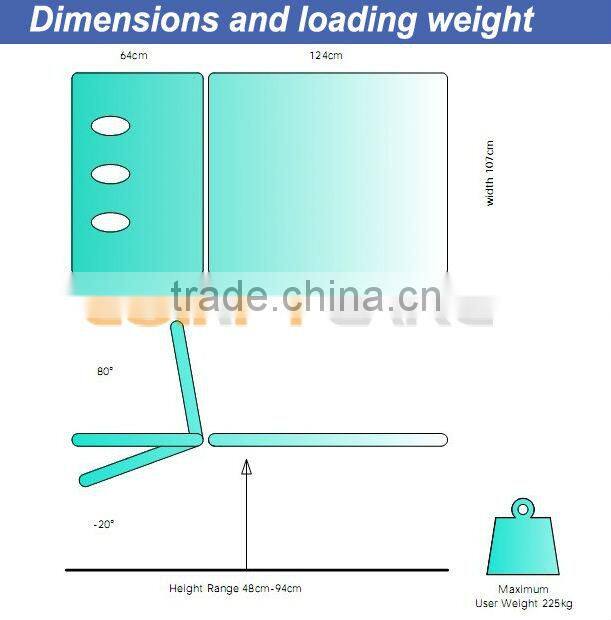 COINFY EL02W Electric Neurology Bobath Table