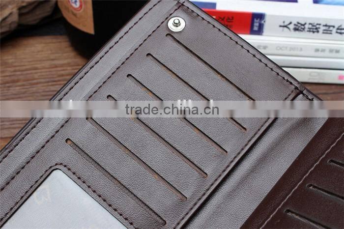 Business Wholesale Men Long Wallet Faux Leather Card Coin Hand Purse