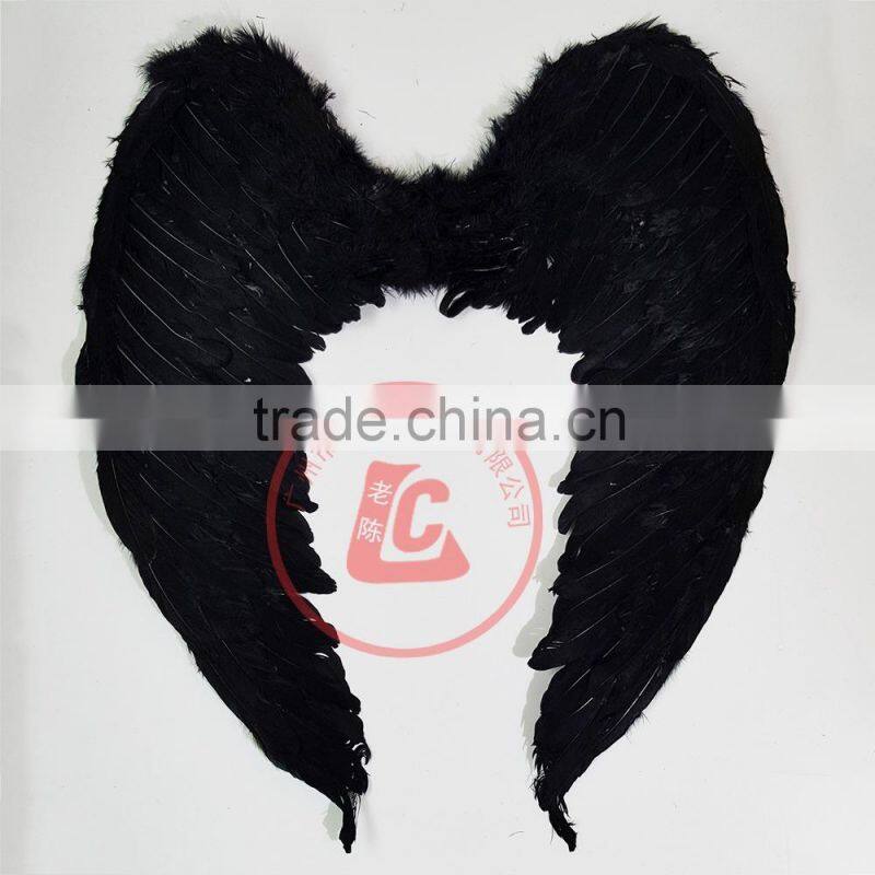 cheap wholesale large black feather angel wings cosplay angel wing