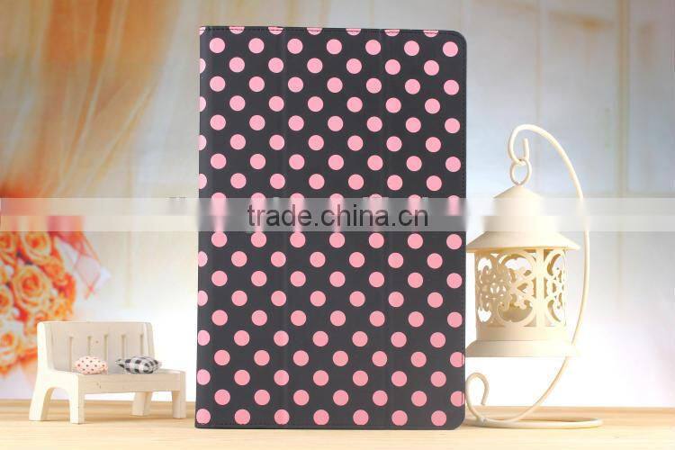 Colorful Dot Polka Folio Flip Stand Leather Case For SONY Xperia Tablet Z 10.1"