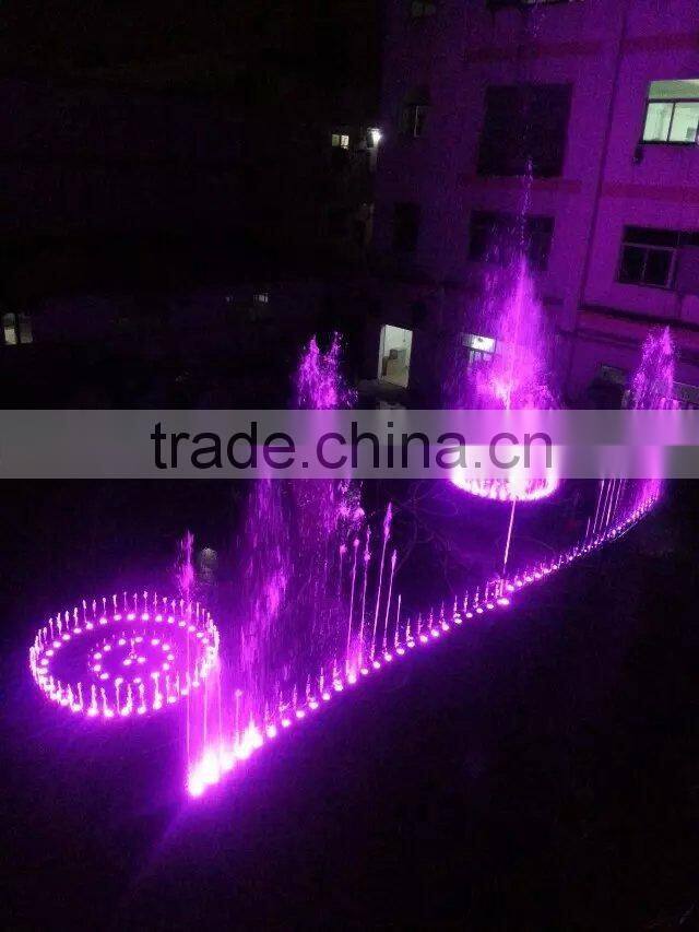 Customize Lake Floating Water Projection Screen Fountain With Colorful Underwater Light