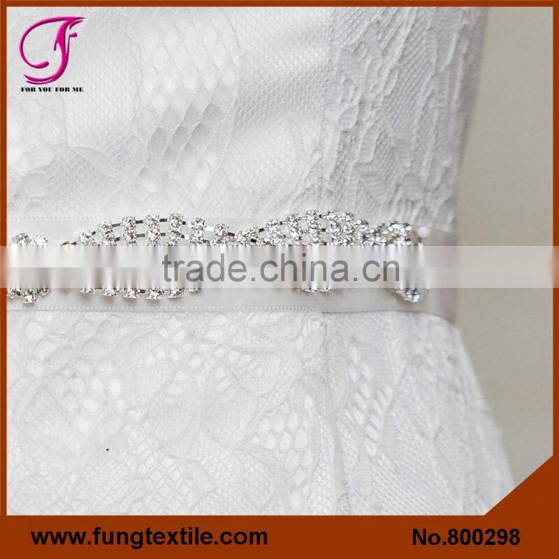 FUNG 800298 Wholesales Bridal Crystral Wedding Dress Belt Sash