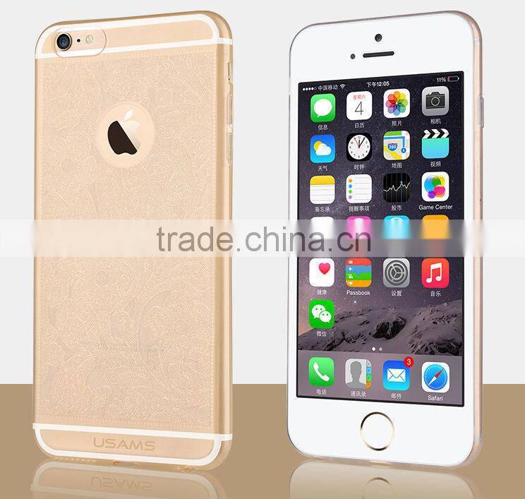 USAMS brand flower tpu case for iphone 6