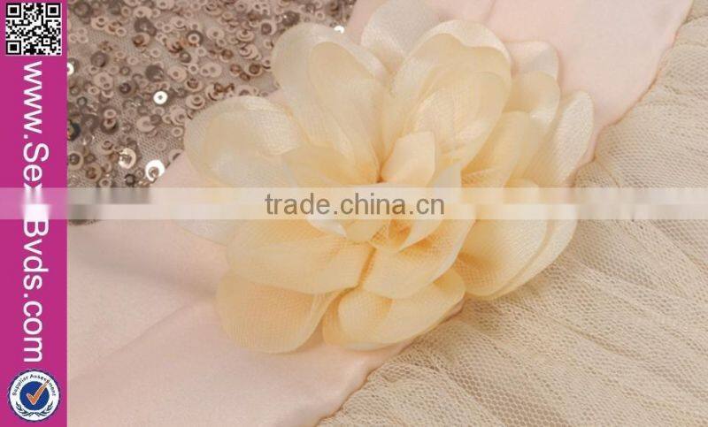 Hot Sell formal flower girl princess beading appliques dress Wholesale 2016