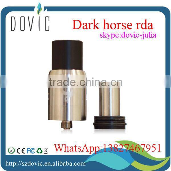 ss black dark horse rda clone atomizer with gold plated positive post