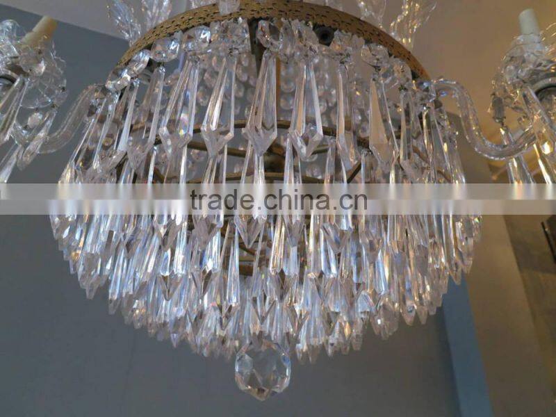 530-6 Empire Style Waterford Crystal Chandelier