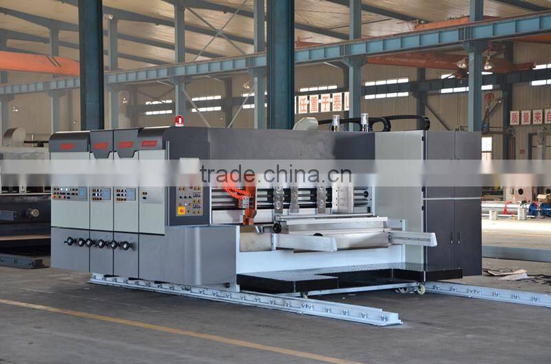 Automatic printing machine/Cangzhou carton printing machine/ printing machine with slotting die-cutting and auto-stacker