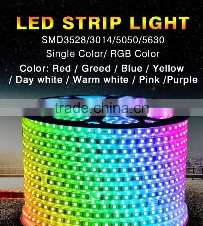 CE ultra bright gold 220 230V led rope light