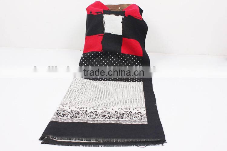 latest design winter cashmere scarf poncho 2015