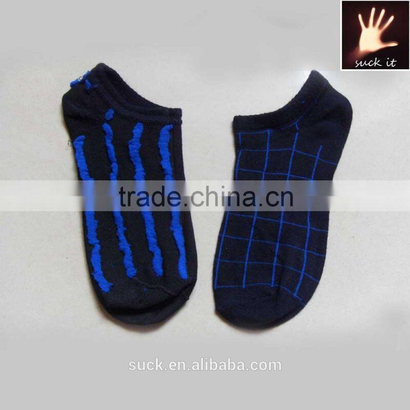 MENS Lattice black Bamboo fiber cotton Ankle soft SOCKS