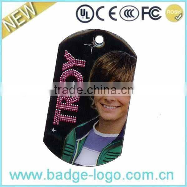 Printable Aluminum Dog Tag with Colorful Silencer