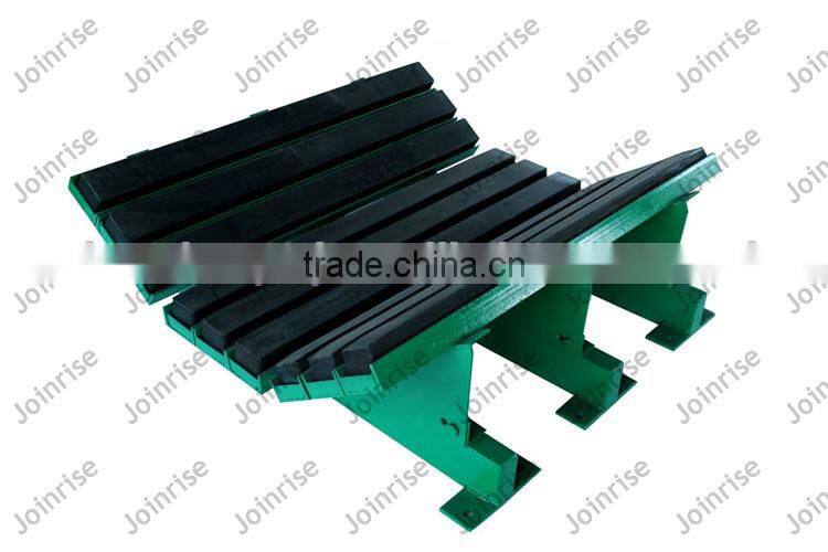 Material loading point, replace impact roller, heavy duty composit conveyor impact buffer bed