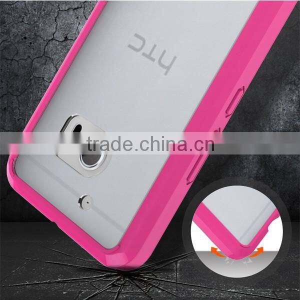 C&T Hybrid Ultra Slim Shockproof Bumper with Clear Back Panel Cover Case for HTC 10