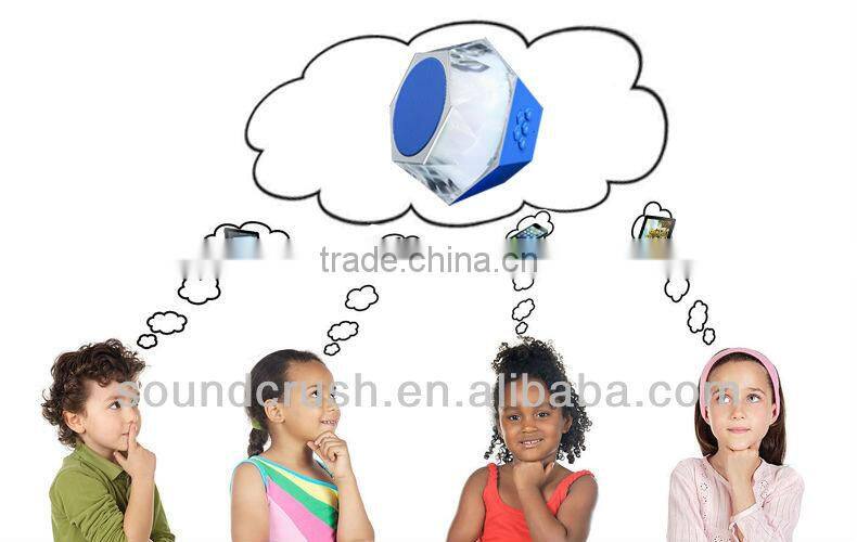 2013 best bluetooth speaker with led light/handfree/wireless/portable for outdoor