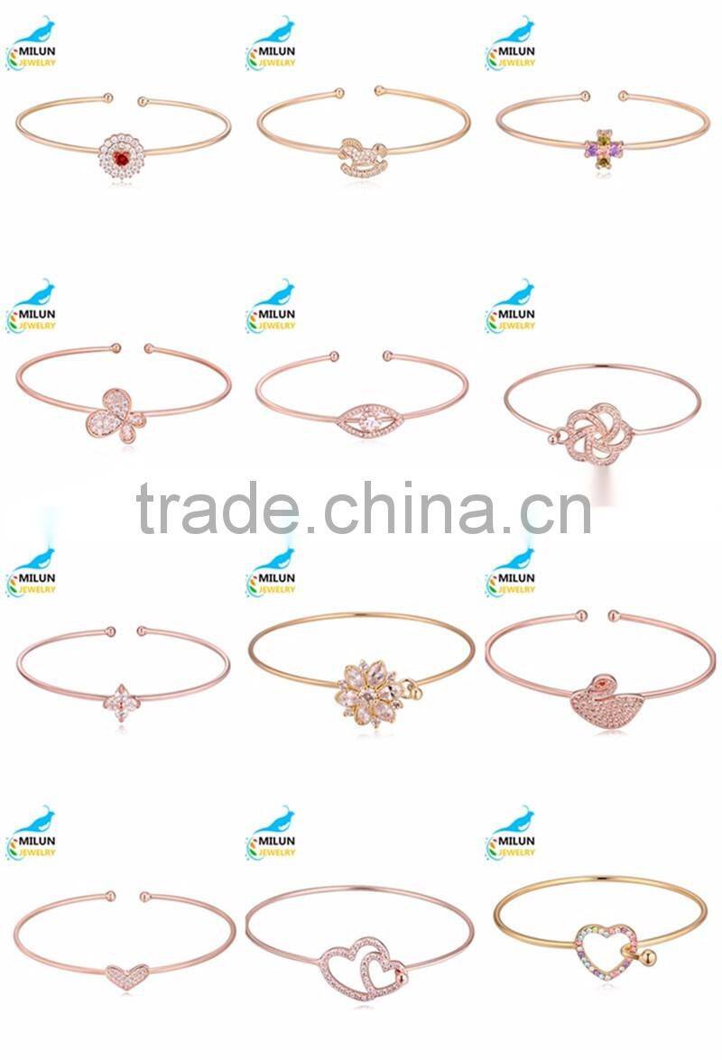 Latest Design High Quality Punk Style Iron Cuff Bangle Bracelet For Women