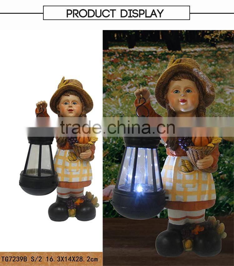 Deft Design Children Harvest Garden Light Lantern Outdoor Solar Sensor Light Solar Home Light