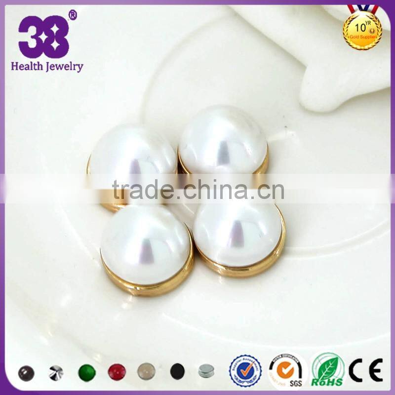 chinese imitation jewellery with gold plated earring fashion big pearl earrings
