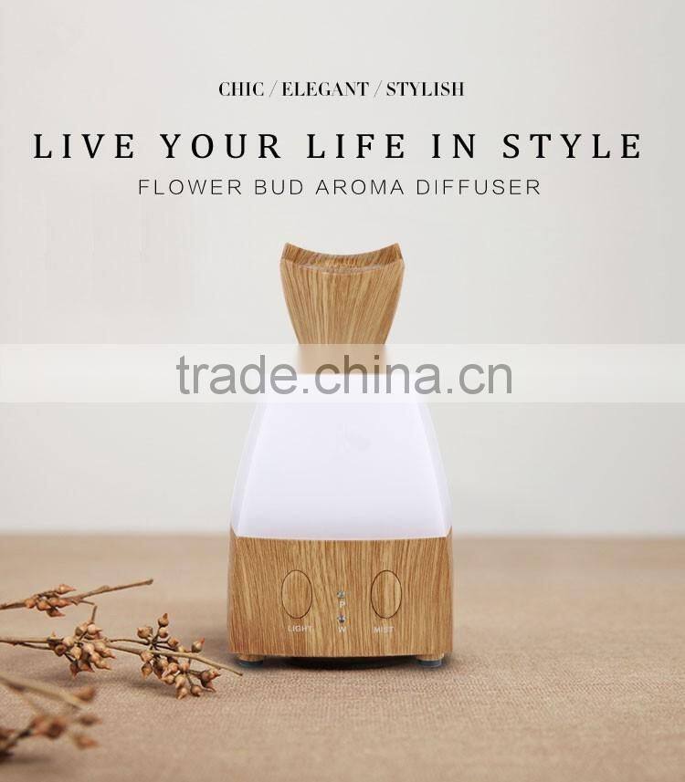 Wood grain ultrasonic humidifier atomizer aroma diffuser room air mist purifier