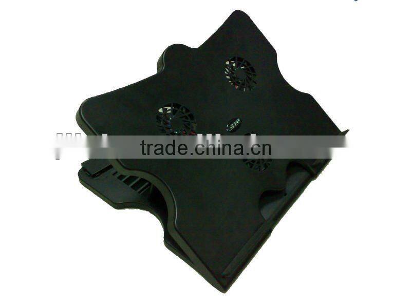 6-Level Adjustable Notebook Laptop Stand Cooling Pad Cooler-3 FANS