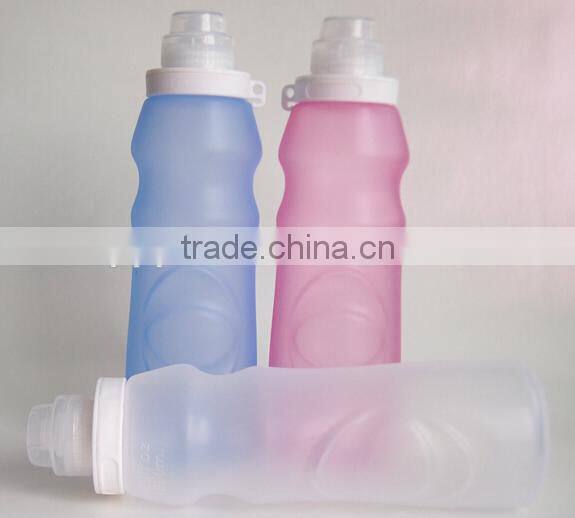Christmas ornament silicone foldable water bottle/hot water bottle silicone/plastic drinking bottle