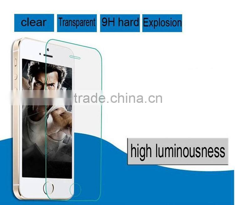 ultra thin Rounded Edge 2.5D High Quality Tempered Glass screen protector for iPhone5 iPhone 5 5S 6 Protective Film