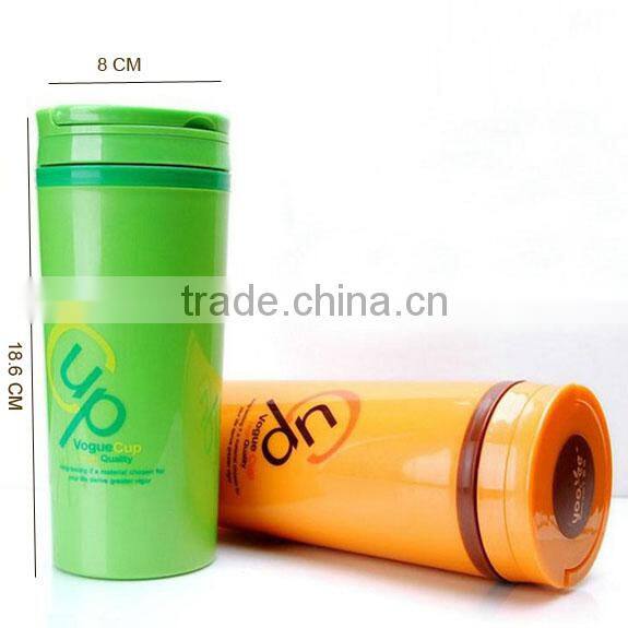 400 ml Food Grade PP Plastic Vacuum Bottle With Tea holder
