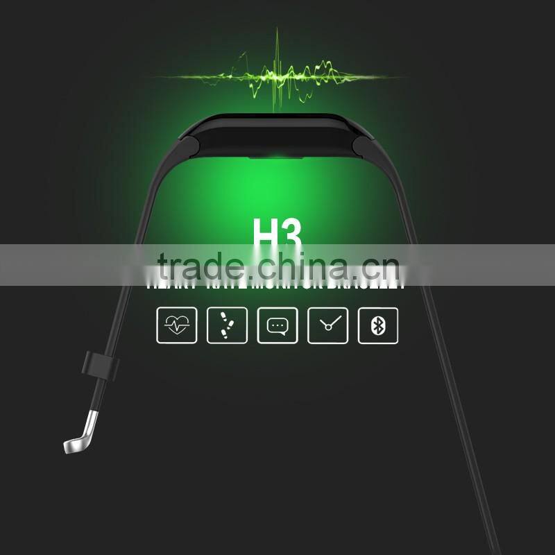 Smart Bracelet IPX67 Waterproof 0.49 Inch LED Touch Screen Bluetooth 4.heart rate monitor