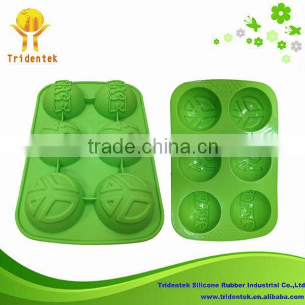 2015 kitchen utensils Eco-friendly Baking Love Cups Tools 6-Cup Silicone Baking Cups