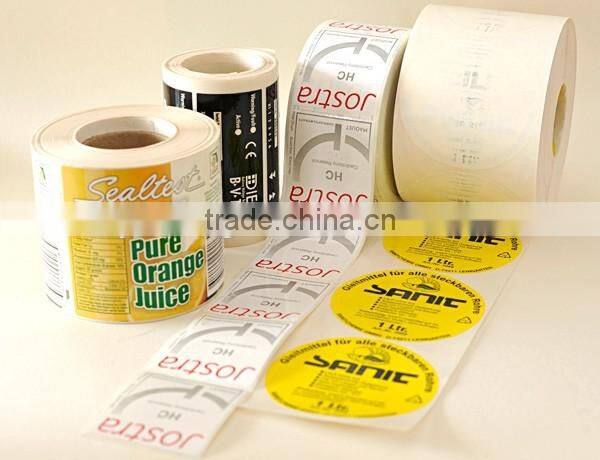 printed sticker / barcode label