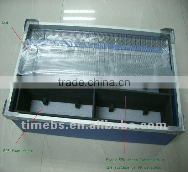 Durable corrugated plastic storage box for auto parts