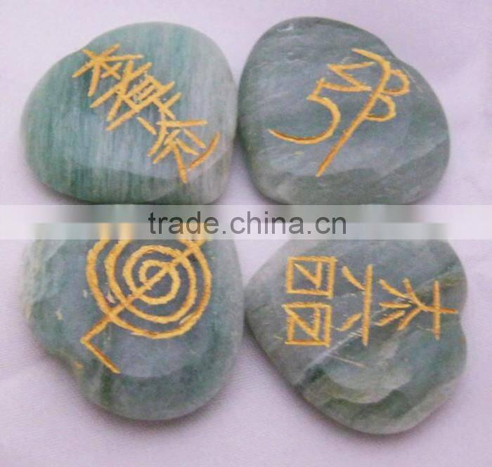 Green Aventurine Heart REIKI Set : Healing Crystals PRIME AGATE EXPORTS : KHAMBHAT GEMS : INDIA