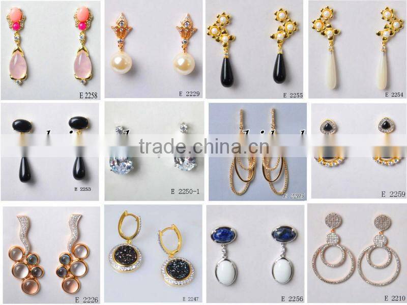 fashion jewelry diamond CZ rings with gold plating