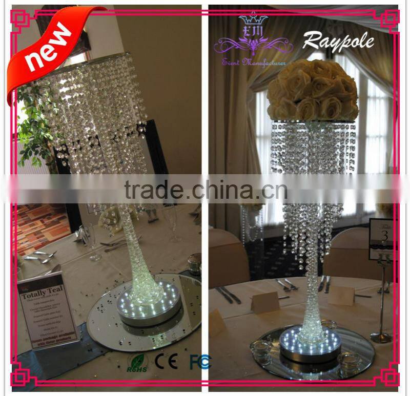 New product battery operated rechargeable led vase base light 6 inch centerpiece led lighting for all wedding/party celebration