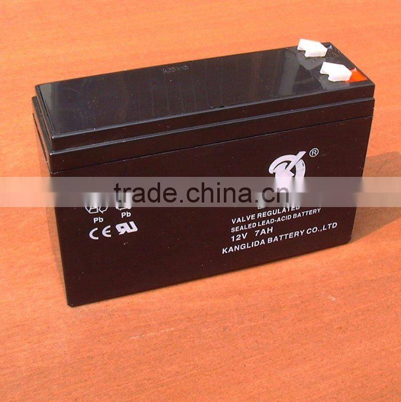 12v7ah lead acid battery for 30w DC fan