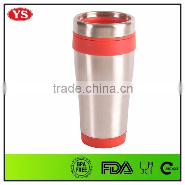 16oz insulated stainless steel thermal auto coffee tumbler