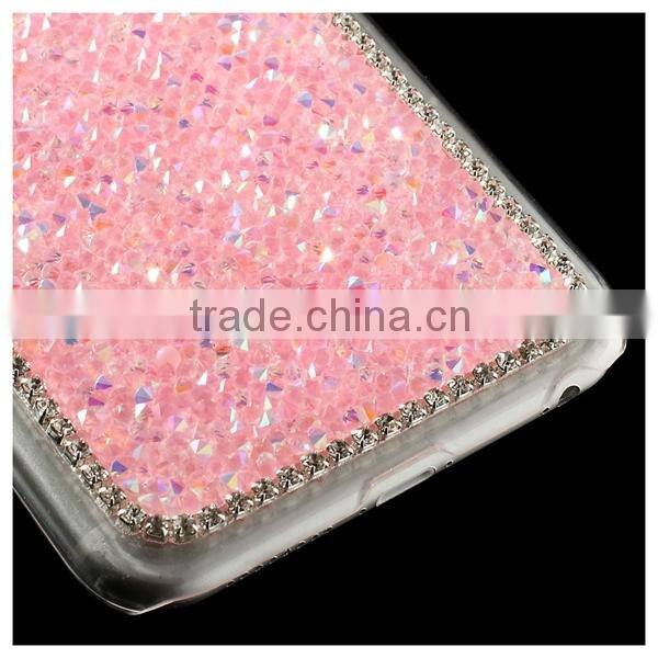 Fashion Rhinestone Mobile Phone Plastic Case for iPhone 6 Plus