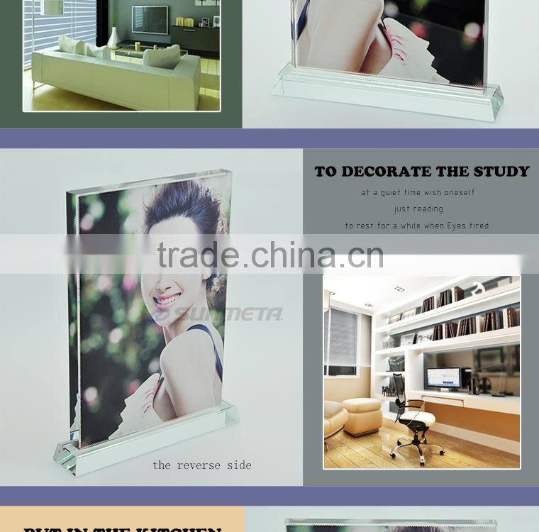 Sublimation Blanks Glass Photo Frame Crytsal
