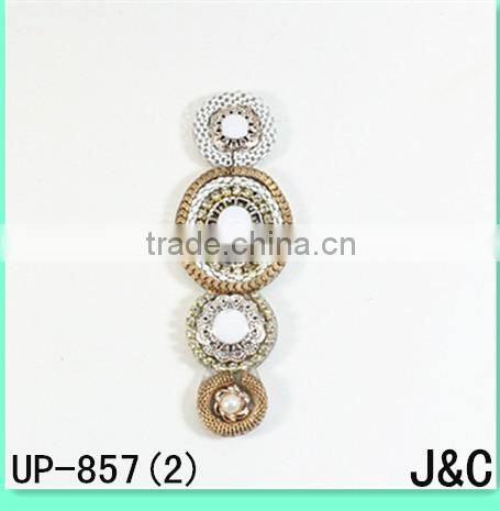 2017 newest Acrylic beaded sandals uppers