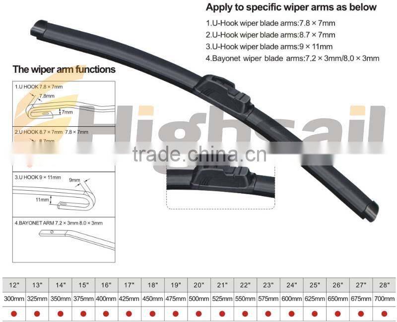 TS16949 Approved bosch type wiper blade refill