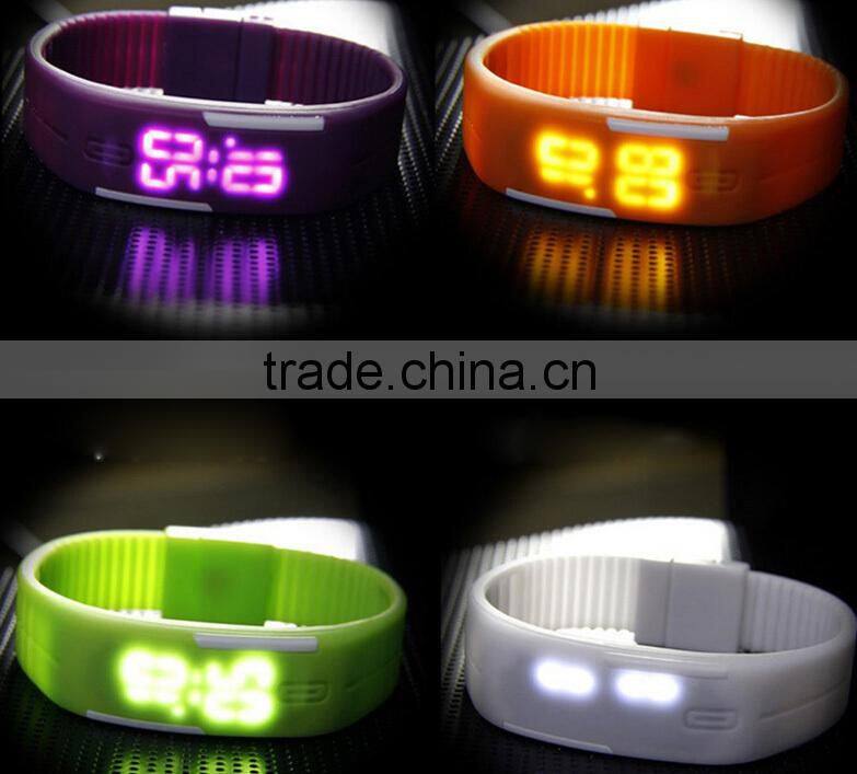 New Style Touch Mini Waterproof Silicon LED Electronic Wristwatches