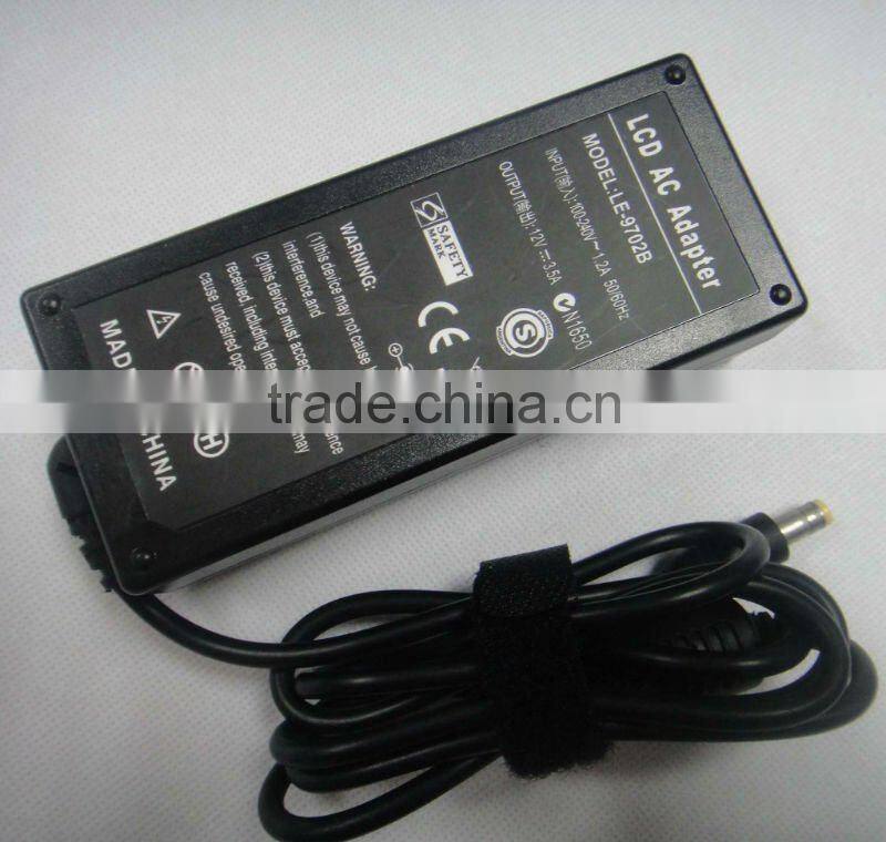12v 3.5a LCD power adapter for BENQ LCD MONITOR: FP2081, FP450, FP547, FP553
