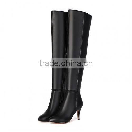 2016 factory wholesale women over knee high heel boots CP6892-2