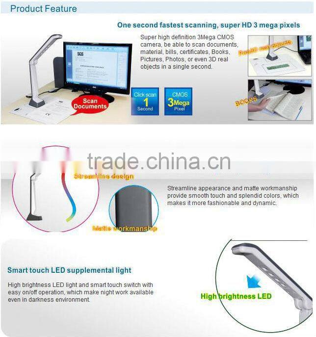 China manufacturer classroom equipment a5 scanner