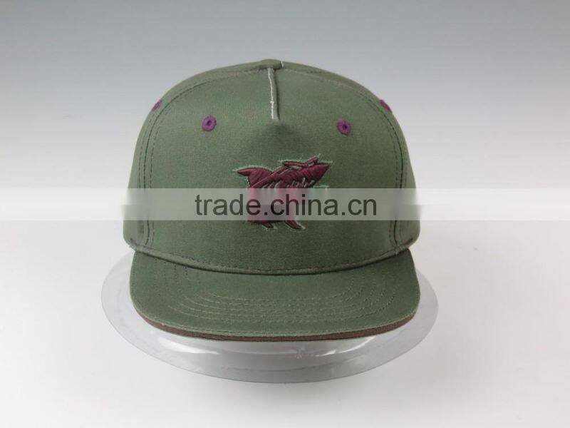CUSTOM CHEAP GREEN FLAT BRIM KID SNAPBACK HAT
