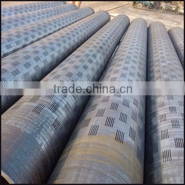 casing screen laser cutting custom-made water well slotted galvanized steel pipe