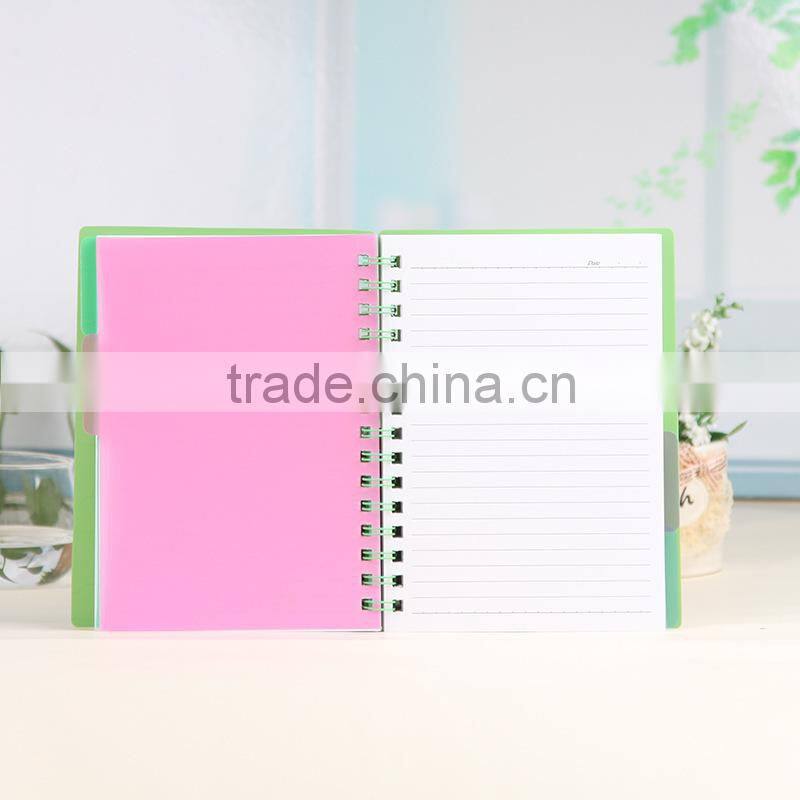 PP Hollow Cover Notebook/ Wholesale A6 A5 A4 Spiral Notebook Office School Suppliers