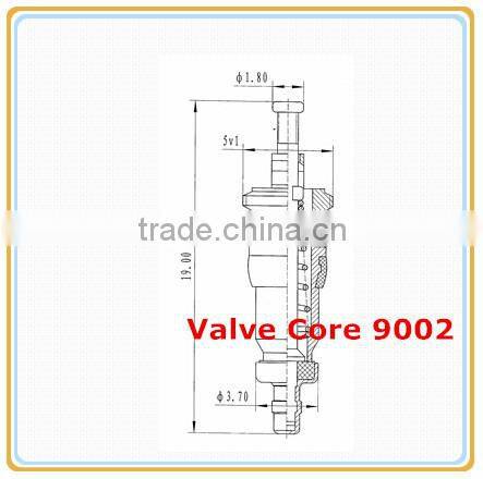 9001 9002 Car Tire Valve Accessories / Zinc Alloy Tire Valve Core
