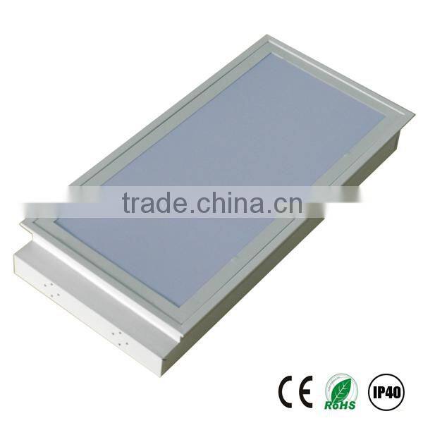 recessed fluorescent lighting fixture 4x18w opal diffuser