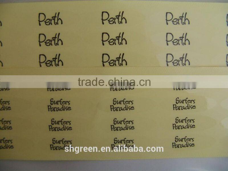 Bright full red vinyl food safe sticker with eco-friendly