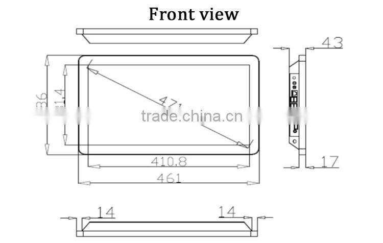 Multimedia 18.5 inch touch all in one pc desktop